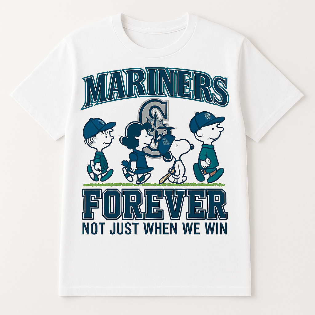 “Mariners Forever” Peanuts Fan T-Shirt