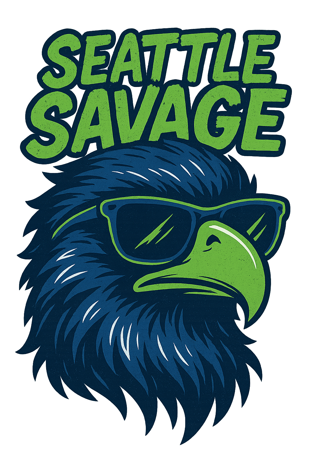 🦅 Seattle Savage Tee – Drop 005 (Wirkinboss® Boss Energy Collection)