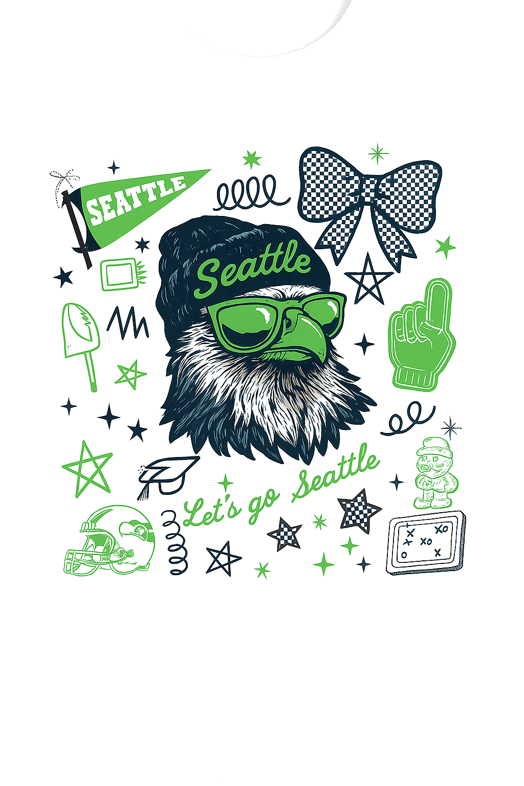🏈 Let’s Go Seattle Tee – Drop 006 (Wirkinboss® Boss Energy Collection)